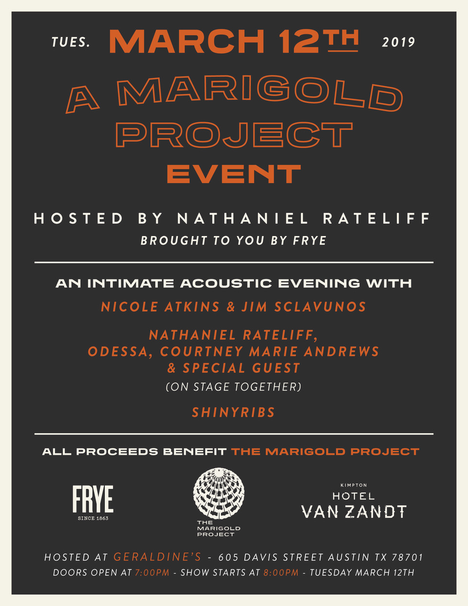 A MARIGOLD PROJECT EVENT - HOSTED BY NATHANIEL RATELIFF